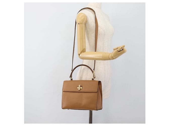 Céline CELINE Hand Bag Leather 2way Beige Gold - vista 26