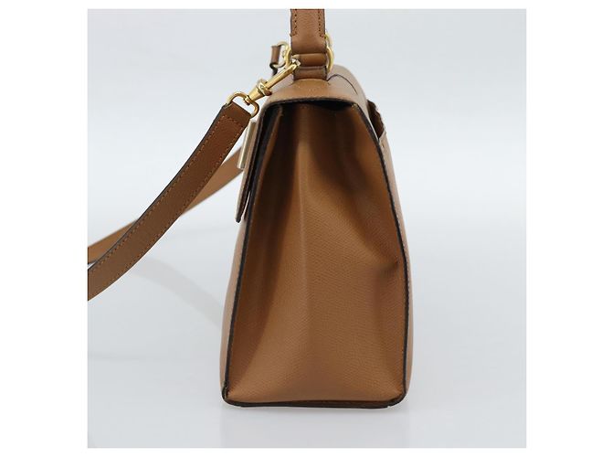 Céline CELINE Hand Bag Leather 2way Beige Gold - vista 4