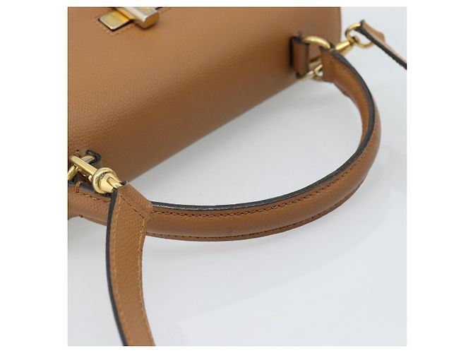 Céline CELINE Hand Bag Leather 2way Beige Gold - vista 7