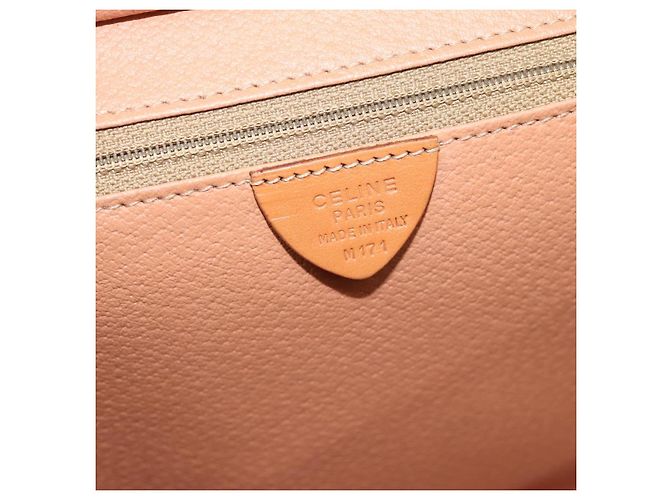 Céline CELINE Macadam Canvas Hand Bag PVC Leather Brown Gold - vista 12