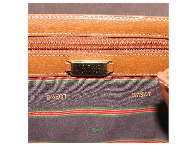 LOEWE Velazquez Hand Bag Leather Brown Gold - vista 11