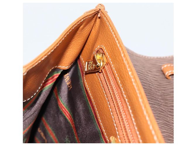 LOEWE Velazquez Hand Bag Leather Brown Gold - vista 19