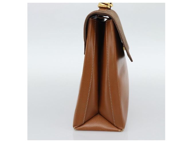 LOEWE Velazquez Hand Bag Leather Brown Gold - vista 3