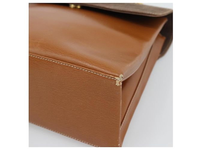 LOEWE Velazquez Hand Bag Leather Brown Gold - vista 9