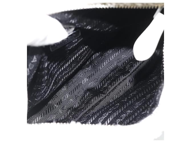 PRADA Hand Pouch Hand Bag Pile White Silver - vista 10