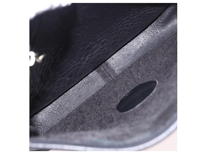 Coach Shoulder Bag Suede Black Gold - vista 18