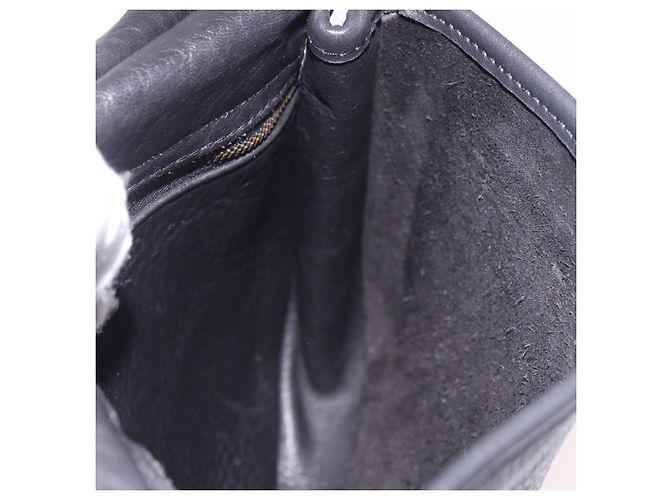 Coach Shoulder Bag Suede Black Gold - vista 19