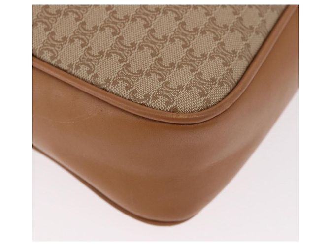 Céline CELINE Macadam Canvas Shoulder Bag PVC Beige Gold - vista 10