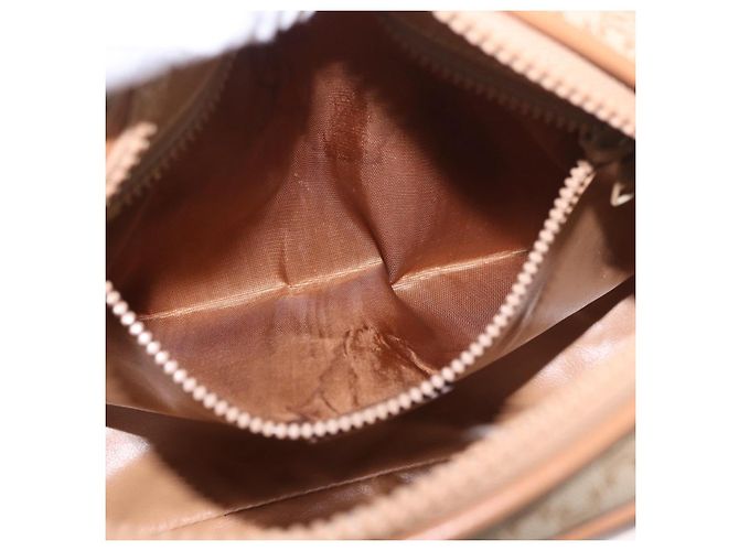 Céline CELINE Macadam Canvas Shoulder Bag PVC Beige Gold - vista 21