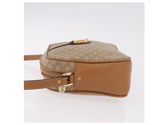 Céline CELINE Macadam Canvas Shoulder Bag PVC Beige Gold - vista 5