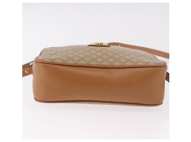 Céline CELINE Macadam Canvas Shoulder Bag PVC Beige Gold - vista 9