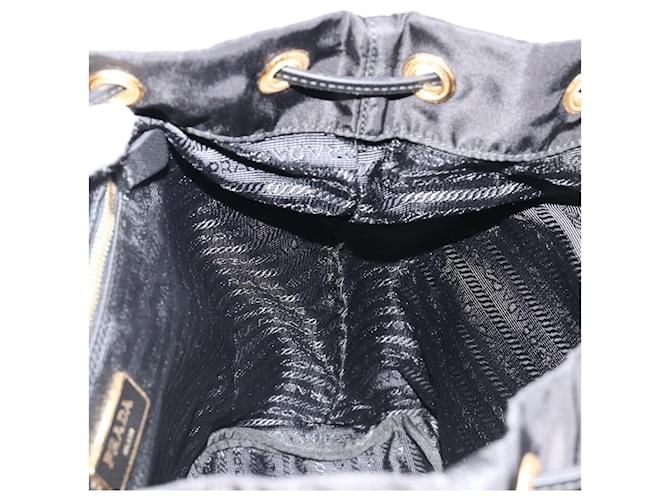 PRADA Backpack Nylon Black Gold - vista 24