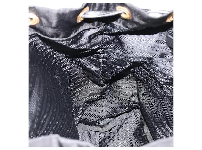 PRADA Backpack Nylon Black Gold - vista 25