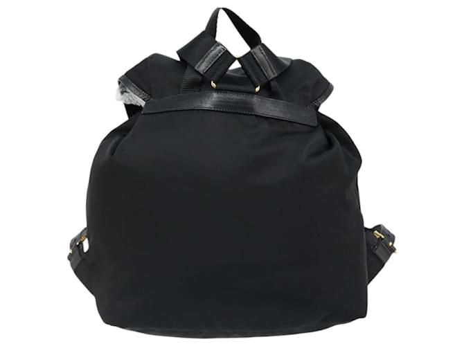 PRADA Backpack Nylon Black Gold - vista 3