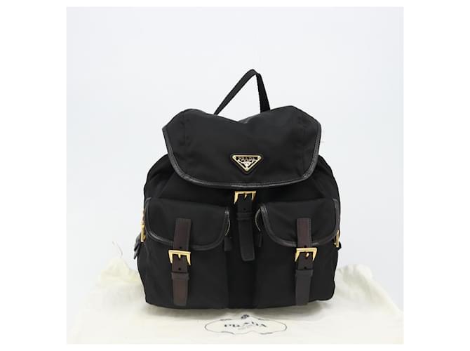 PRADA Backpack Nylon Black Gold - vista 32