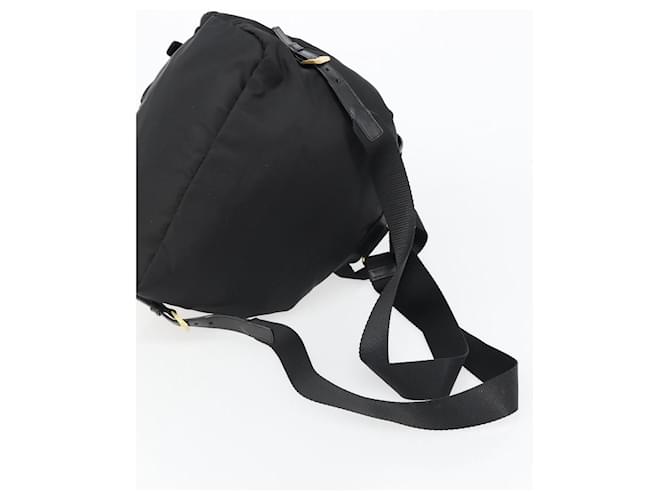 PRADA Backpack Nylon Black Gold - vista 9