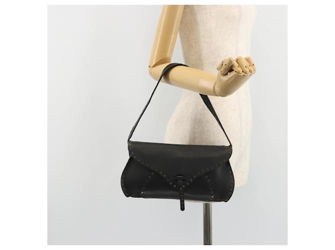 Céline CELINE Shoulder Bag Leather Black - vista 24