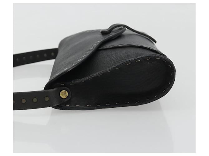 Céline CELINE Shoulder Bag Leather Black - vista 4
