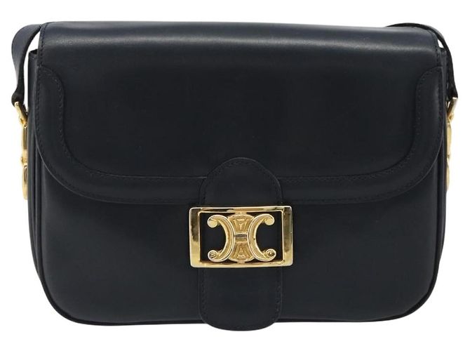 Céline CELINE Shoulder Bag Leather Navy Gold - vista 13
