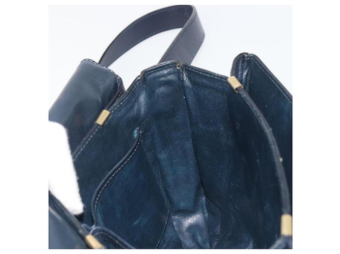 Céline CELINE Shoulder Bag Leather Navy Gold - vista 19