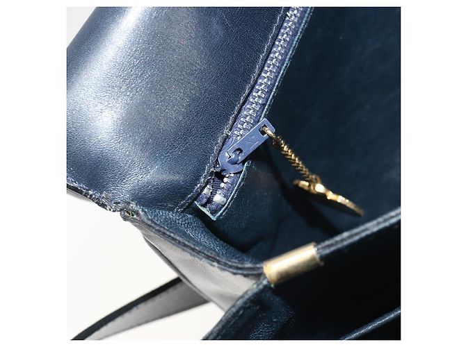Céline CELINE Shoulder Bag Leather Navy Gold - vista 22