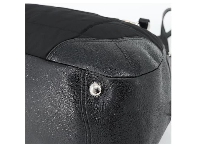 PRADA Hand Bag Leather 2way Black Silver - vista 17