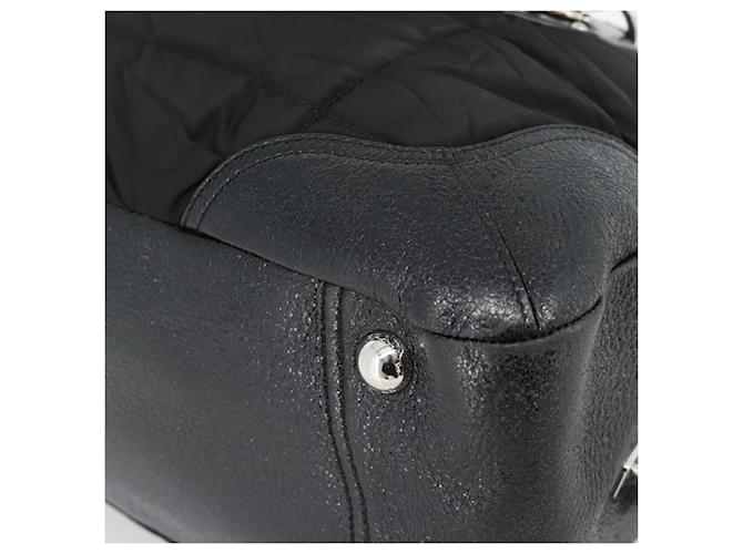 PRADA Hand Bag Leather 2way Black Silver - vista 19