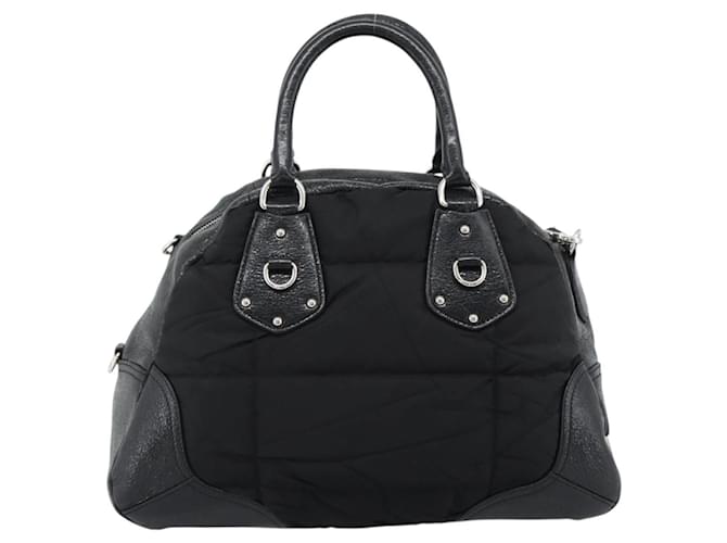 PRADA Hand Bag Leather 2way Black Silver - vista 2