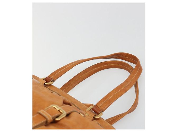PRADA Shoulder Bag Leather 2way Brown Gold - vista 14