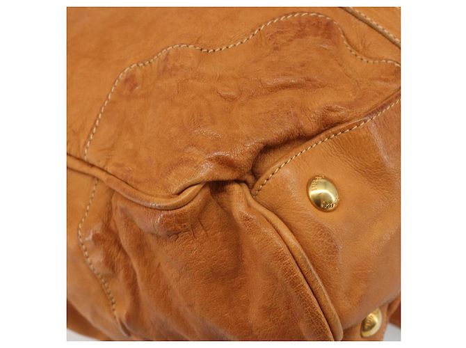 PRADA Shoulder Bag Leather 2way Brown Gold - vista 15