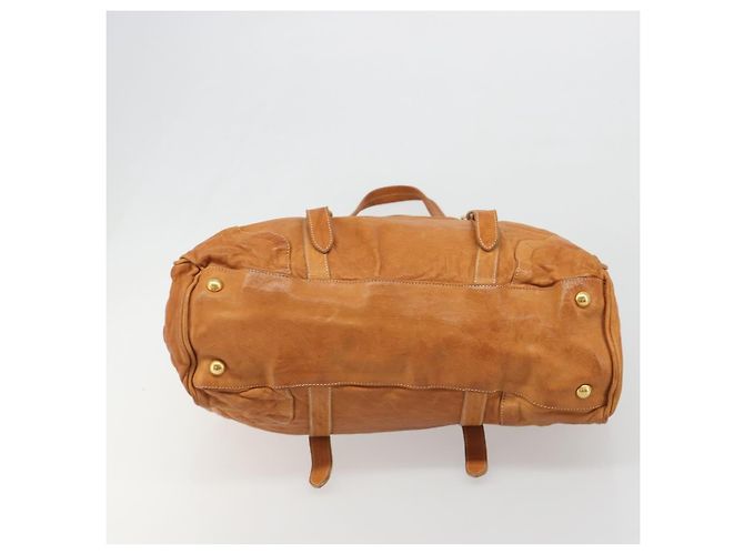 PRADA Shoulder Bag Leather 2way Brown Gold - vista 5