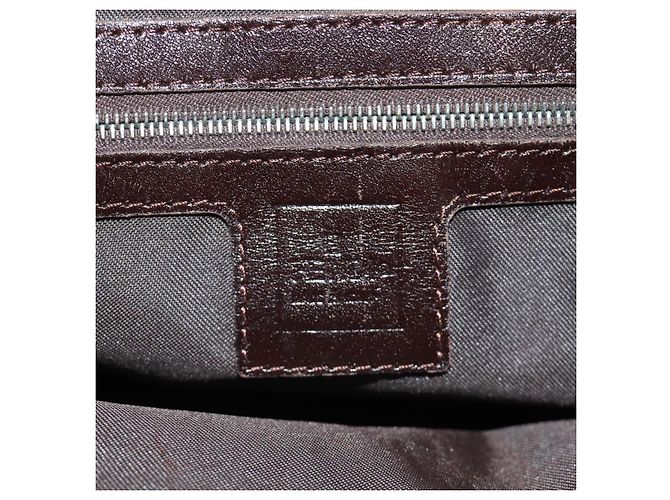 FENDI Zucca Canvas Mamma Baguette Shoulder Bag Black Brown - vista 21