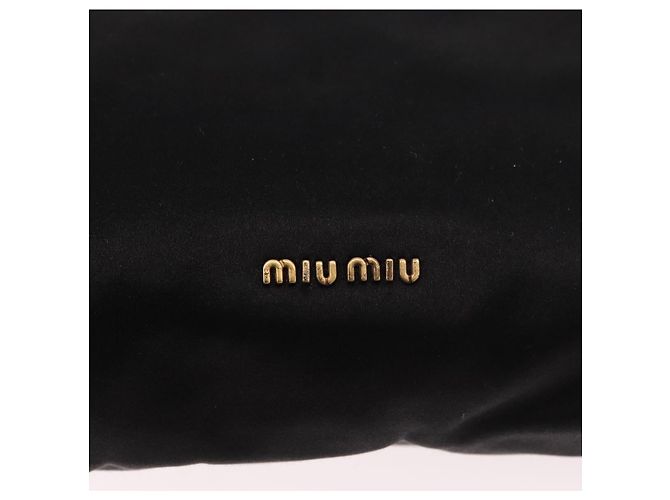 Miu Miu Hand Bag Satin Black Gold - vista 18