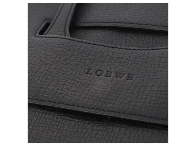 LOEWE Hand Bag Leather Black Silver - vista 17