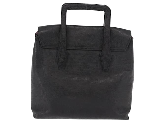 LOEWE Hand Bag Leather Black Silver - vista 2