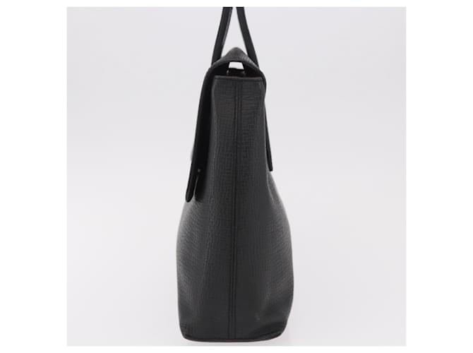 LOEWE Hand Bag Leather Black Silver - vista 3