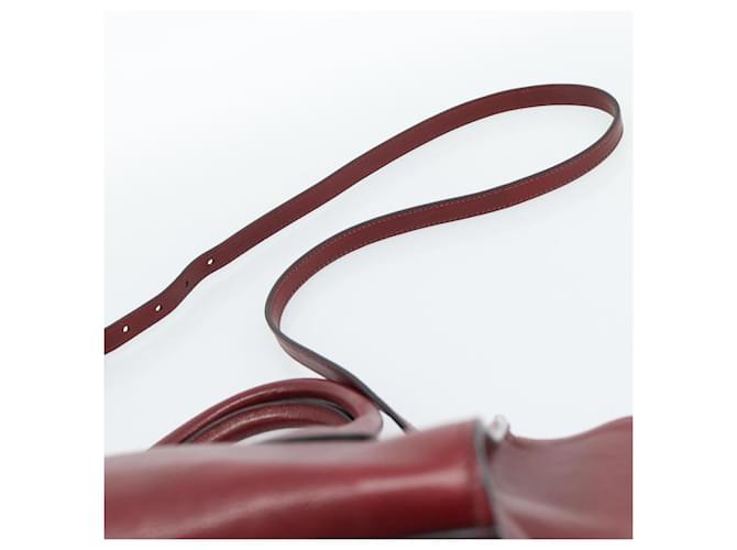 PRADA Hand Bag Leather 2way Red Silver - vista 15