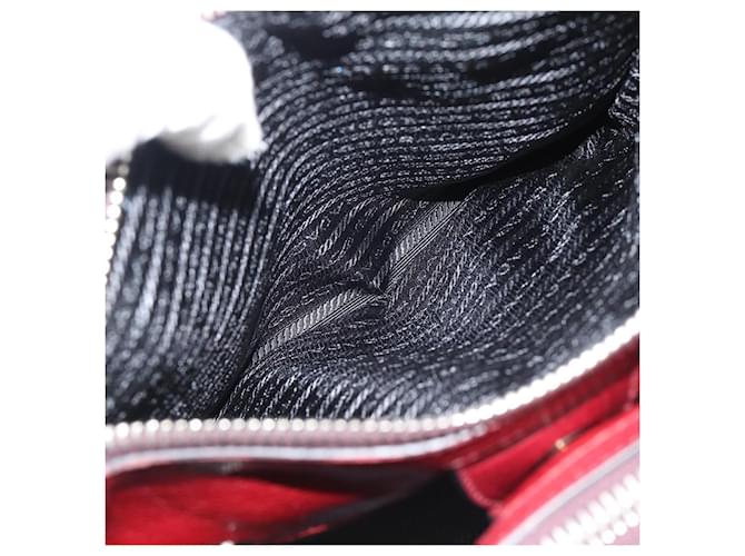 PRADA Hand Bag Leather 2way Red Silver - vista 29