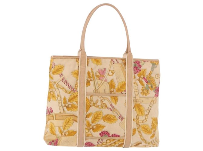 LOEWE Tote Bag Canvas Beige Brown - vista 13
