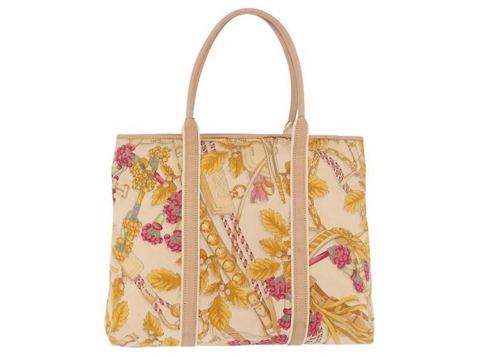 LOEWE Tote Bag Canvas Beige Brown - vista 2