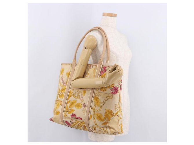 LOEWE Tote Bag Canvas Beige Brown - vista 21