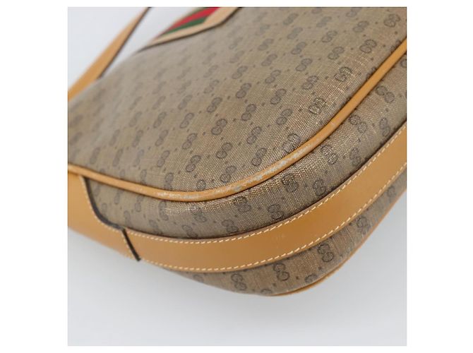 Gucci Micro GG Supreme Web Sherry Line Lederhandtasche in beige, authentisch BA13575 - Ansicht 13