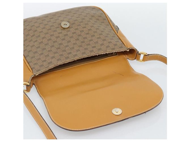Gucci Micro GG Supreme Web Sherry Line Lederhandtasche in beige, authentisch BA13575 - Ansicht 14