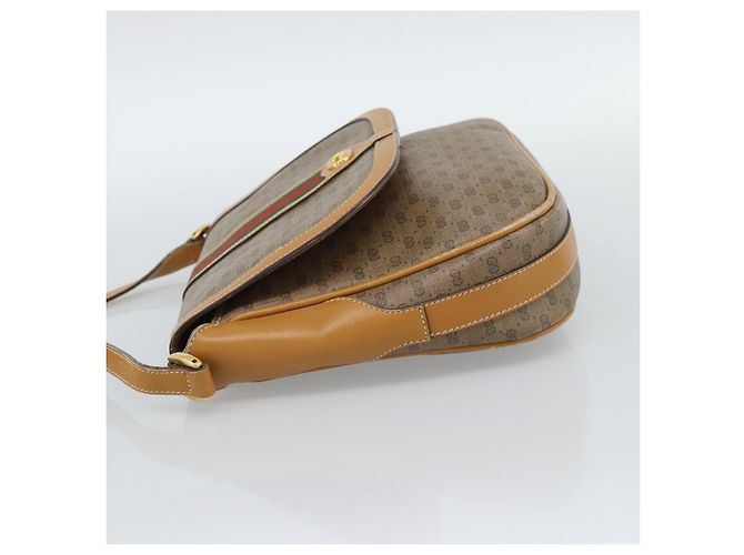 Gucci Micro GG Supreme Web Sherry Line Lederhandtasche in beige, authentisch BA13575 - Ansicht 4