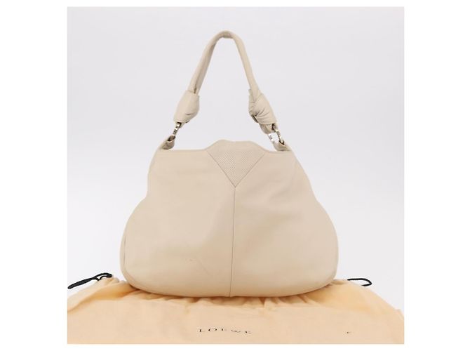 Borsa a tracolla LOEWE in pelle avorio e oro, codice articolo 189347A. - vista 12