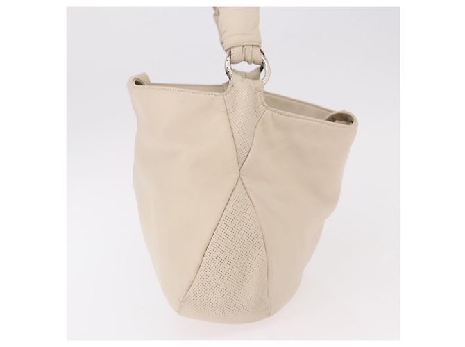 Borsa a tracolla LOEWE in pelle avorio e oro, codice articolo 189347A. - vista 3