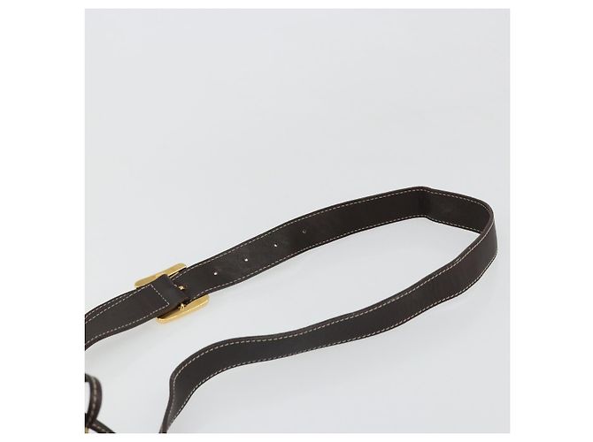 LOEWE Anagram Shoulder Bag Suede Beige Gold - vista 8