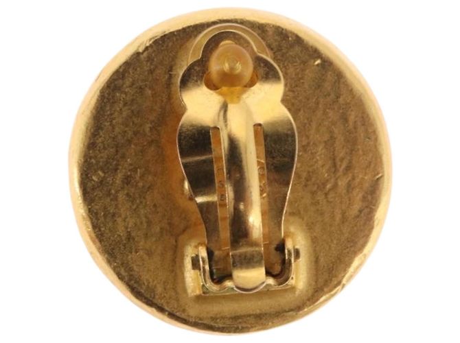 CHANEL Earring Metal Gold Tone CC - vista 10