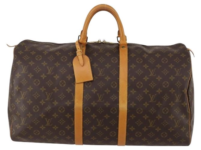 LOUIS VUITTON Monogram Keepall 55 Boston Bag M41424 LV - vista 13