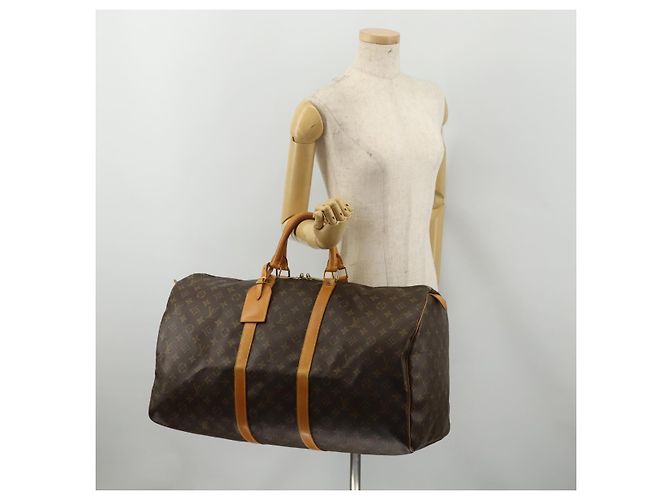 LOUIS VUITTON Monogram Keepall 55 Boston Bag M41424 LV - vista 22